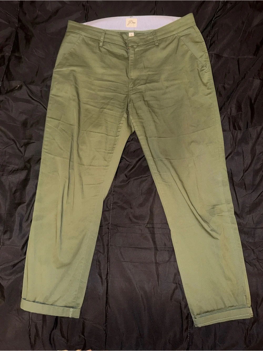 J. Crew Olive Chino Trousers for Men